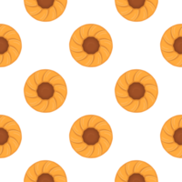 Pattern homemade cookie different taste in pastry biscuit png