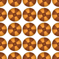 Pattern homemade cookie different taste in pastry biscuit png