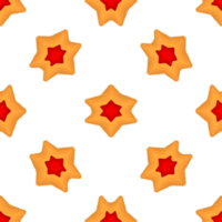 Pattern homemade cookie different taste in pastry biscuit png