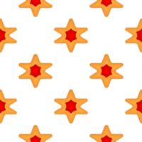 Pattern homemade cookie different taste in pastry biscuit png