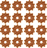 Pattern homemade cookie different taste in pastry biscuit png