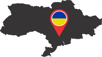 Ukraine épingle carte emplacement png