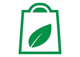 Shopping bag logo icon design template isolated vector