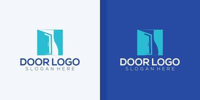 Open door .open health. open logo deep meaning, simple logo vector illustration