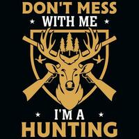 Hunting tshirt design vector