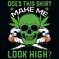 Smock weed graphics tshirt design vector