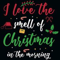 Christmas typography tshirt design vector