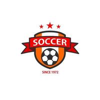 Modern professional logo for a soccer tournament vector