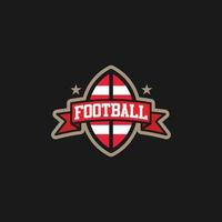 americano fútbol americano logo plantilla, vector ilustración