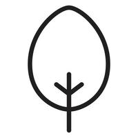 Simple tree vector icon design. Flat icon.