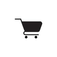 shopping cart and trolley simple icon vector