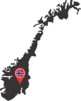 Norvège épingle carte emplacement png