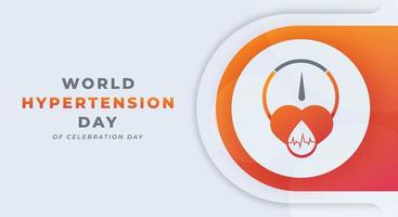 World Hypertension Day Celebration Vector Design Illustration for Background, Poster, Banner, Advertising, Greeting Card