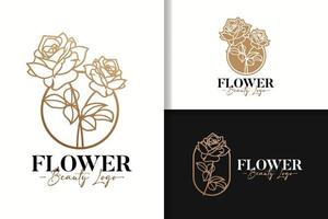 Flower Beauty Logo Design Template vector