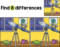 Space Telescope Find The Differences vector