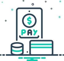 mix icon for payments vector