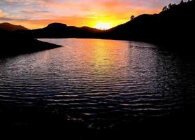 Colourful sky at sunset photo