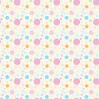 Seamless pattern colorful circle on light orange background vector illustration, cute print