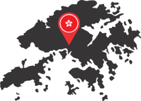 Hong kong épingle carte emplacement png