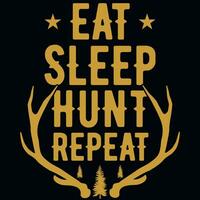 Hunting tshirt design vector