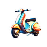 arc en ciel coloré scooter png