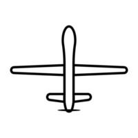 military drone icon vector aircraft for intelligence and attack for graphic design, logo, website, social media, mobile app, UI illustration