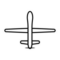 military drone icon vector aircraft for intelligence and attack for graphic design, logo, website, social media, mobile app, UI illustration