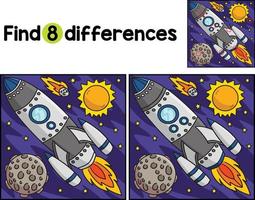 Space Shuttle Find The Differences vector