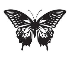 butterfly icon. Simple illustration of big butterfly vector icon