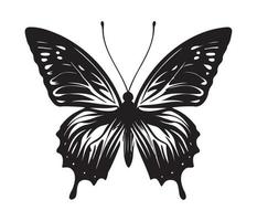 butterfly icon. Simple illustration of big butterfly vector icon