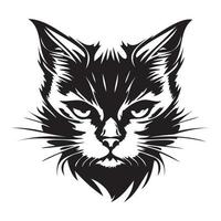 I Love Cats Heart Text Lettering. Black Cat Head Face Contour Silhouette  Icon. Line Pictogram. Cute Funny Cartoon Character Stock Vector -  Illustration of face, doodle: 85075572