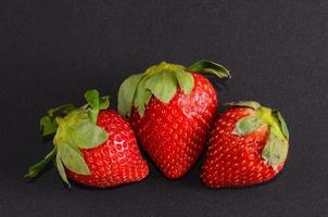 Background with strawberries photo