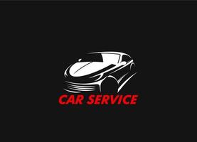 coche servicio, mecánico auto reparar o garaje centrar vector