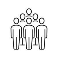 Business team, meeting group people, society icon vector