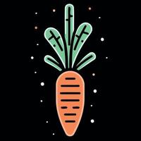 vegetable food a carrot vector