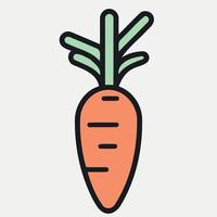vegetal comida un Zanahoria vector