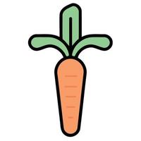 vegetable food a carrot vector