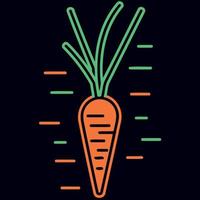 vegetable food a carrot vector