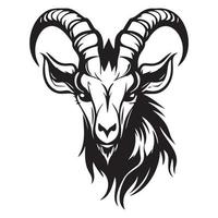 head of goat vector illustration, goat logo