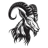 head of goat vector illustration, goat logo