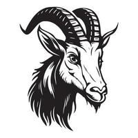 cabeza de cabra vector ilustración, cabra logo