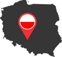 Poland pin map location png