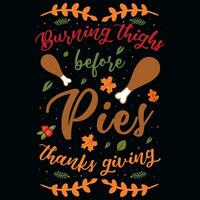 Thanksgiving day typography tshirt design vector