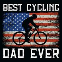 Bicycle riding graphics tshirt design vector