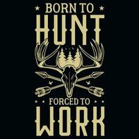 Hunting tshirt design vector