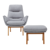 Modern sofa with cut out isolated on background transparent png