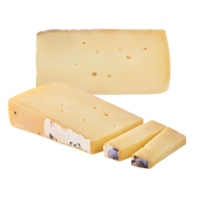 Käse mit Schnitt aus isoliert auf Hintergrund transparent png