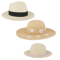 Bucket hats with brim to protect against the sun with cut out isolated on background transparent png