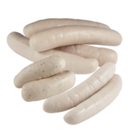 fresh sausage with cut out isolated on background transparent png