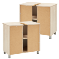 furniture wood cabinet with cut out isolated on background transparent png